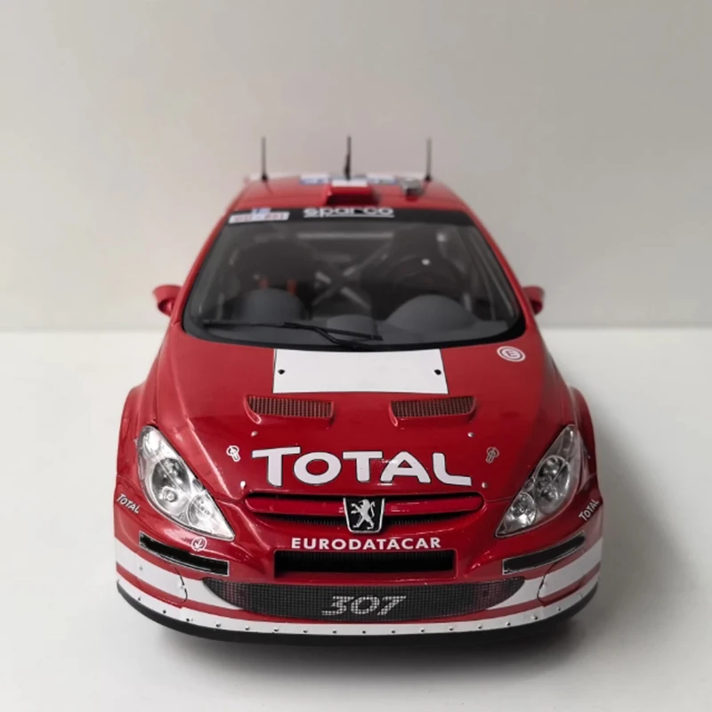Escala IXO 1/18 307 WRC # 5 liga simulação modelo de carro coleção estática decorado presentes de feriado brinquedos lembrança presente