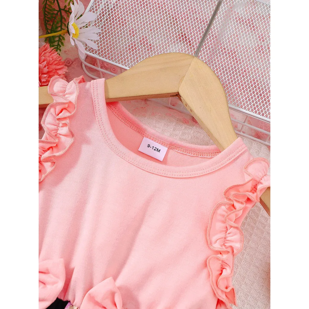 1-3 Years Toddler Girl Fashionable and Sweet Dress Summer Sleeveless Double Bow Dress Baby Girl Birthday Party Princess Dress
