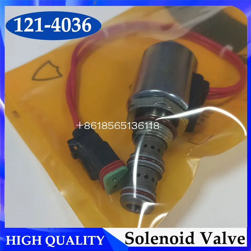 Stop Solenoid Valve 121-4036 1214036 For Backhoe Loader 416C 416D 420D 424D 426C 428C 428D 430D 432D 436C 438C 438D 442D