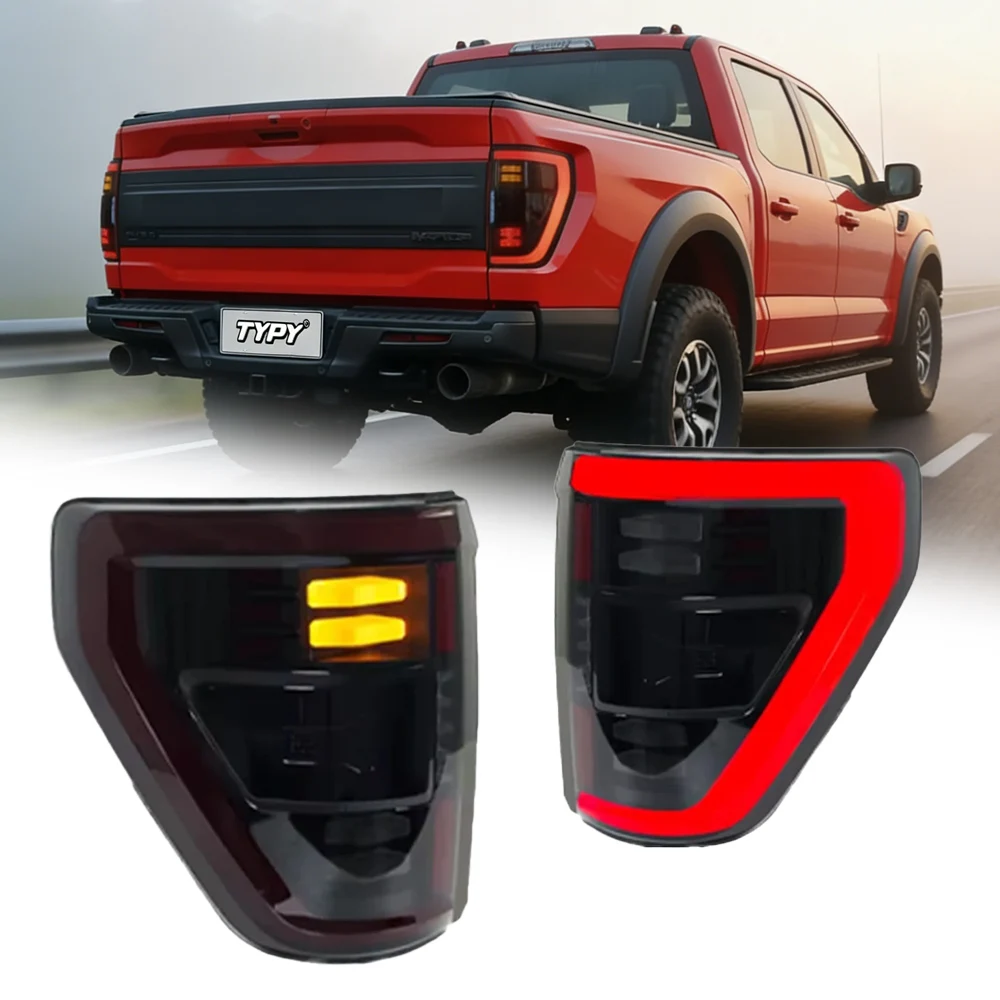 

Задние фонари для Ford Raptor F150 2021-2023, светодиодные задние фонари, дневные ходовые огни, динамические указатели поворота
