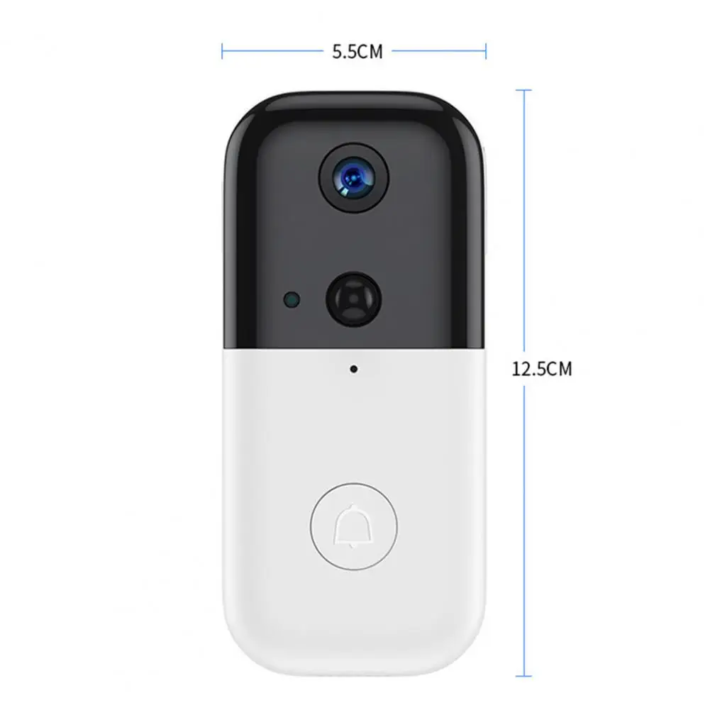 New Video Doorbell Rechargeable 2-way Audio 1080P WiFi Wireless Door Ring Intercom Security Camera for Home