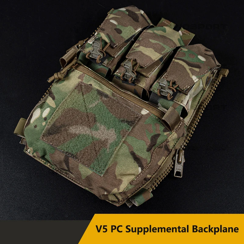 

Military Fans Combat Training Vest Combination Expansion Storage Bag V5 PC Tactical Supplementary Camouflage Backplane