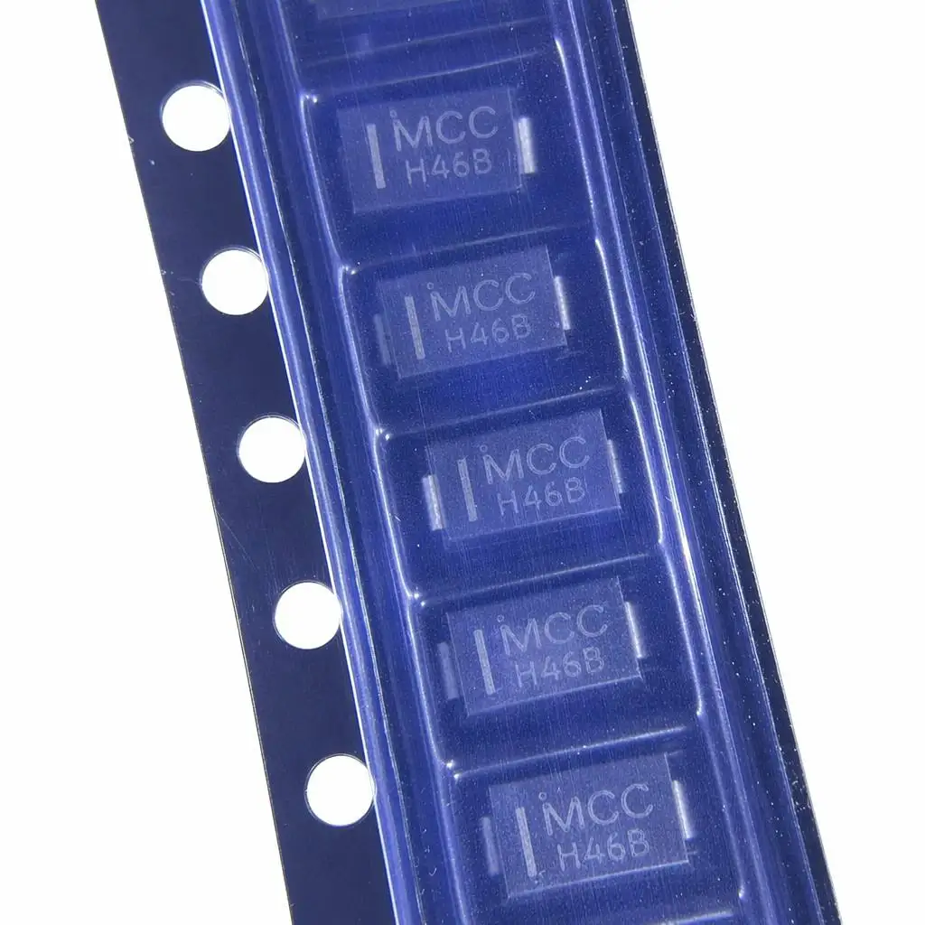 (100 pcs) 3SMAJ5946B-TP SMA (Marking H46B) 3SMAJ5946B - Zener Diode 75V 3W ±5% 140Ω 1µA