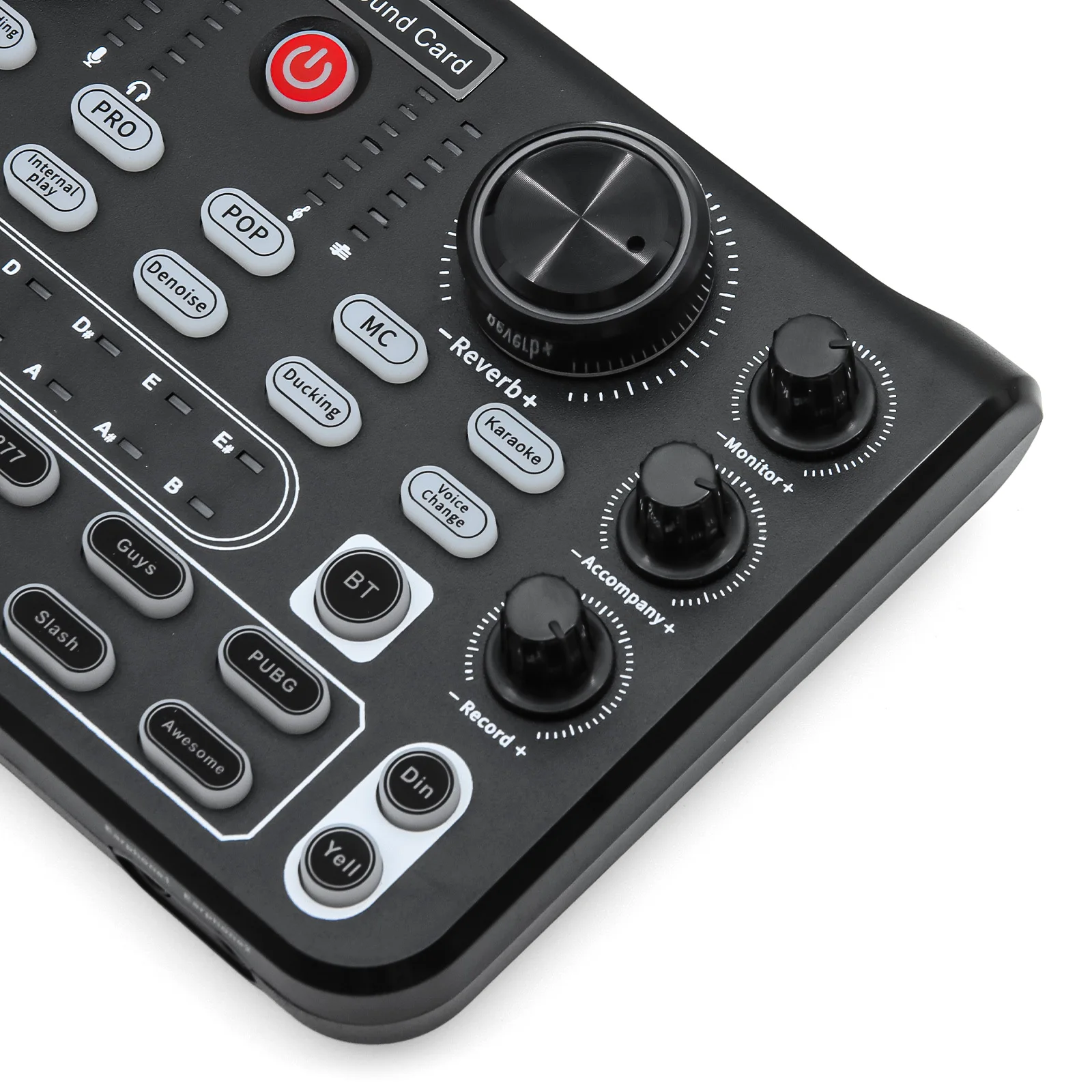 X60 Professioneller Audio-Mixer, Soundkarte, englische Version, multifunktionales DJ-Equipment für Karaoke, Live-Übertragung, Studioaufnahmen – Detail 3
