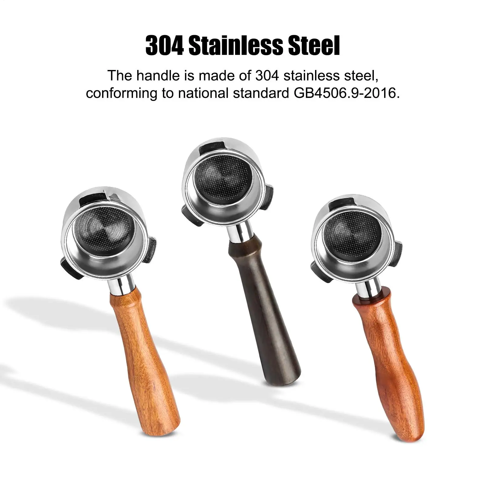 

Coffee Portafilter 54mm Wooden Handle Precision Coffee Machine Replacement Parts For Dosing Distribution Puck Home Cafe