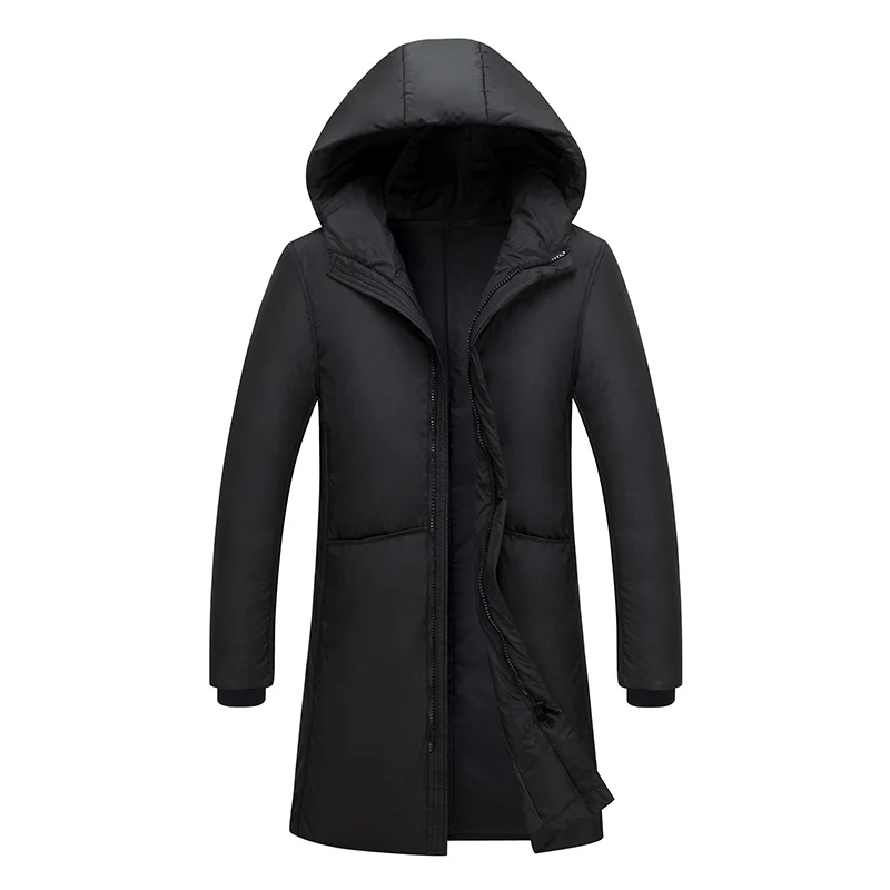 New Men Long Down Coat Parkas Outwear Jacket Winter Men 90%White Duck Down Jacket Men\'s Down Jackets And Coats Down Overcoat