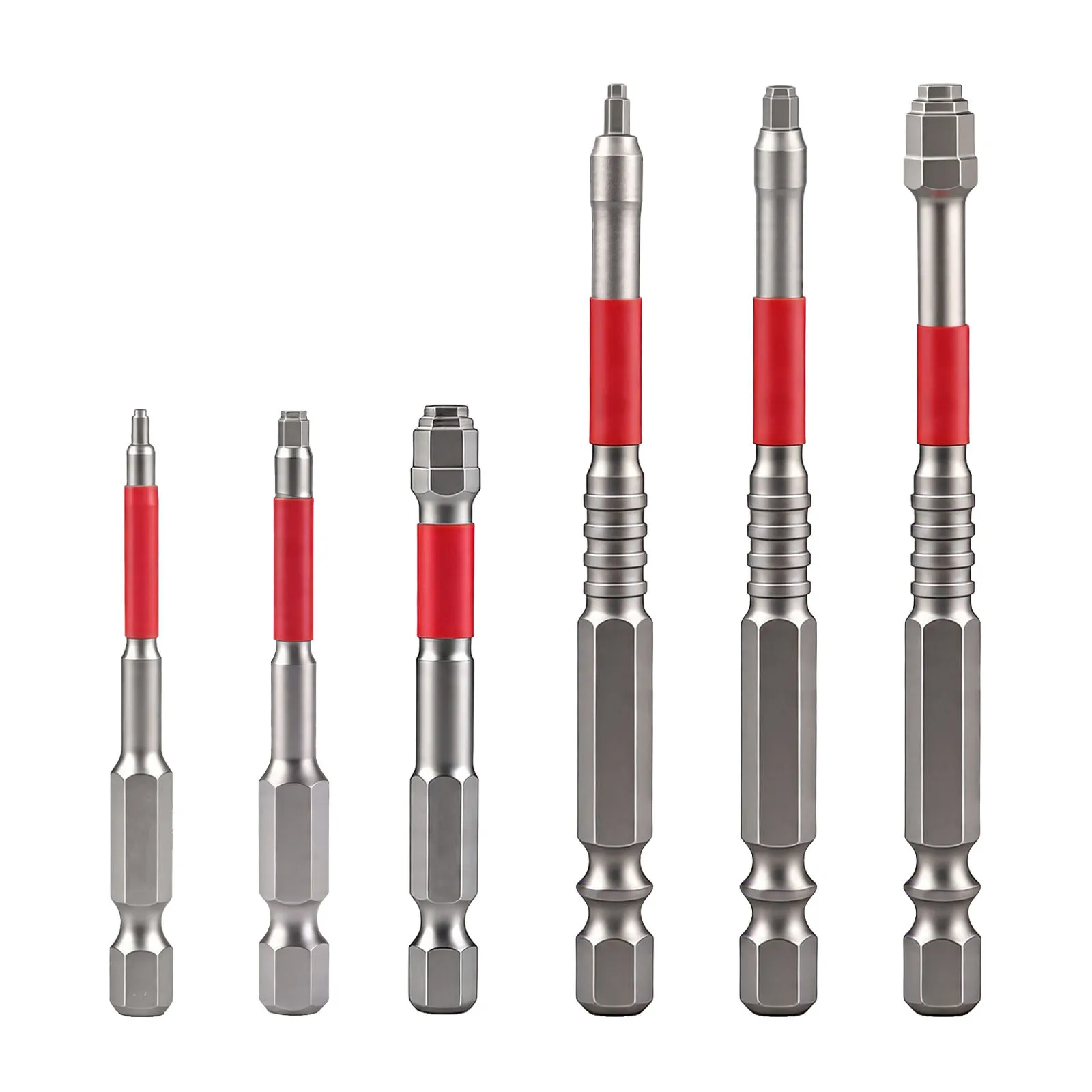 Alloy Steel Screwdriver Bits with 6.35mm Hex Shank 65mm 100mm Length for Electric Drills Magnetic Tip Design 1.5mm to 6mm Range