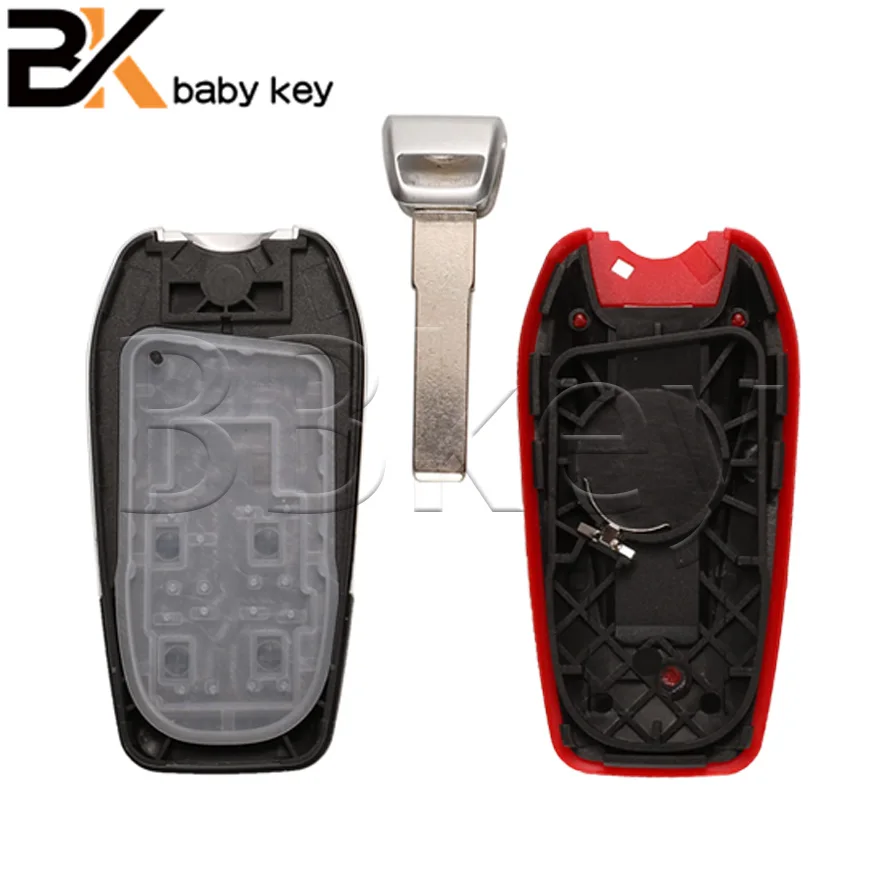 BB Key Shell For Ferrari 458 588 488GTB LaFerrari 2014-2020 Smart Key Shell With Logo With Blade