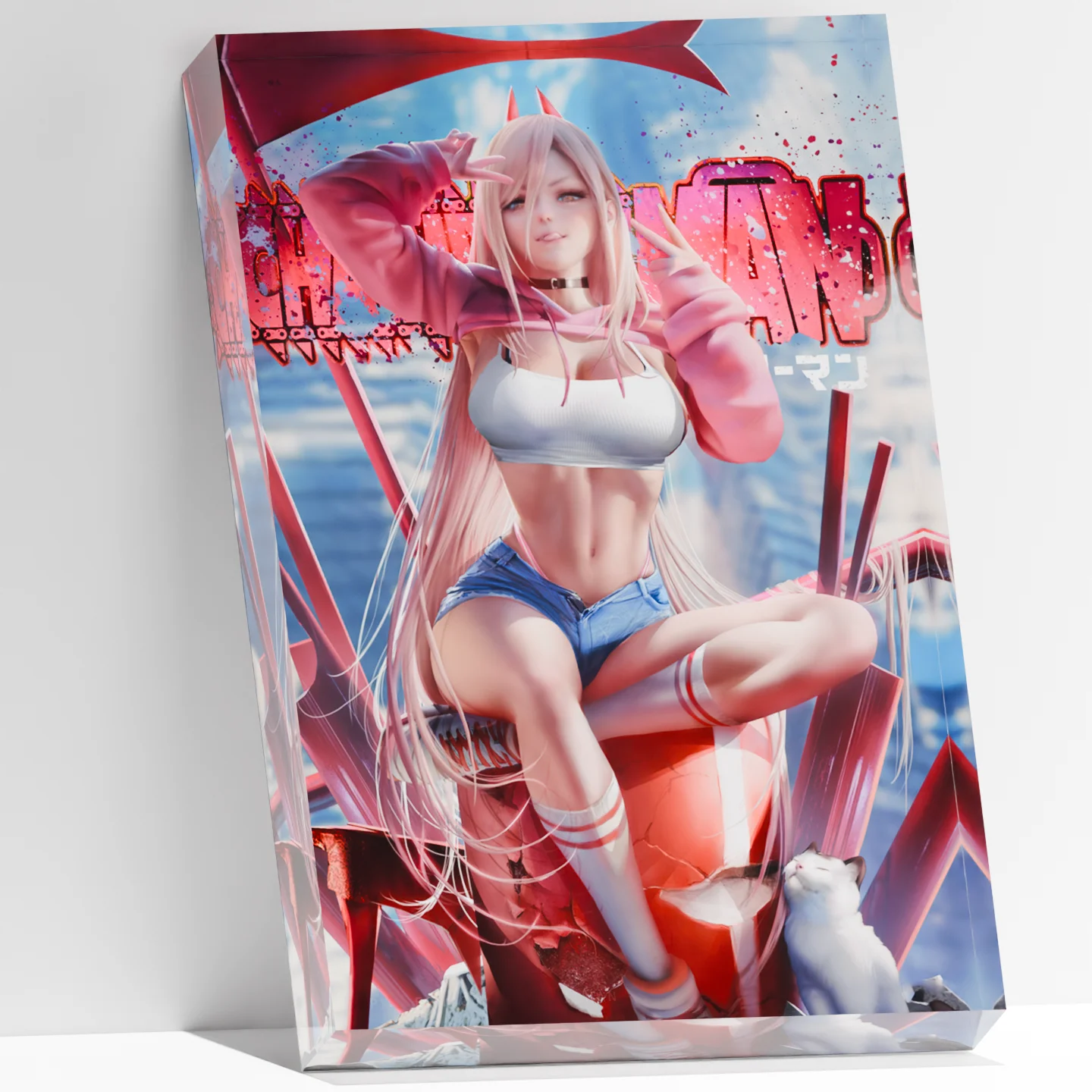 

Аниме-фигурка Chainsaw Man Power, акриловый блок, альтернативная фигурка Waifu, сексуальная милая аниме-футляр для отаку, CSM, декор для рабочего стола