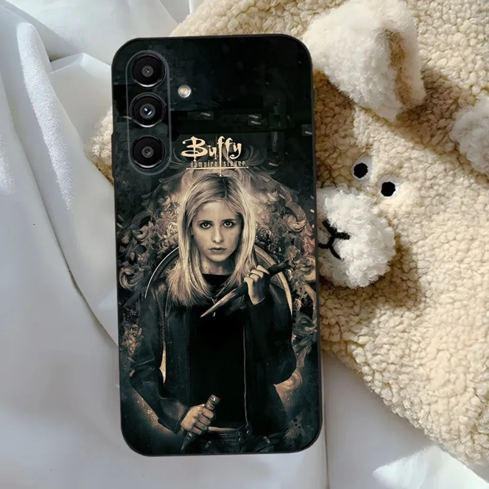 Buffy The V-Vampire Slayer Phone Case For Samsung S24,23,22,30,21,10,9,Ultra,Plus,Lite,FE,5G Black Soft Case