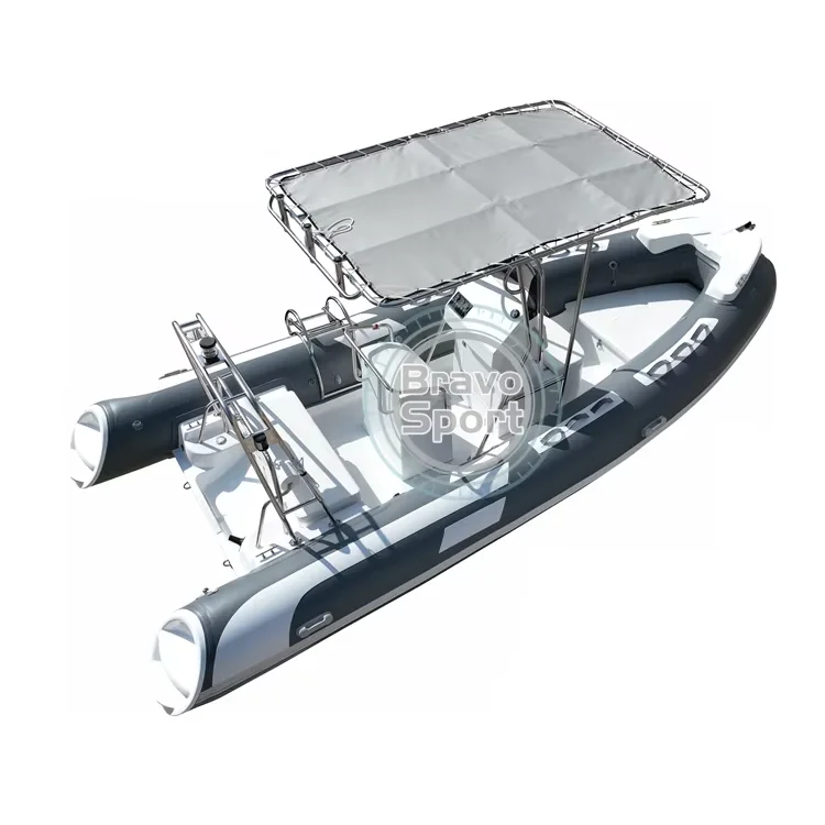 New 17ft 5.2m Grey Hypalon/pvc Inflatable Boats Rib Boat