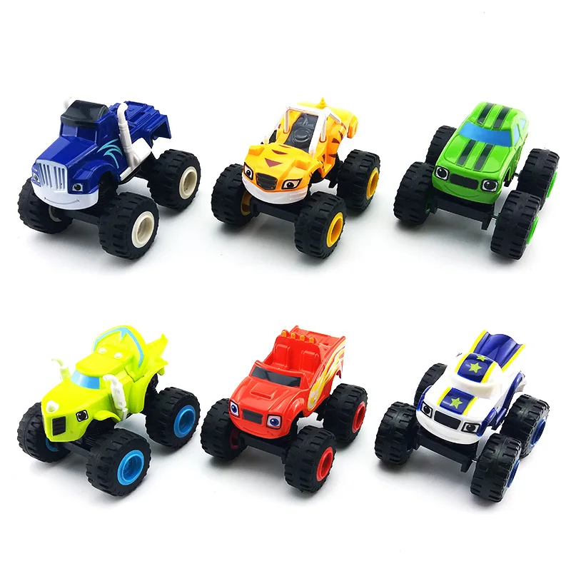 1pc Blazed Machines Car Toys Russian Miracle Crusher Truck Vehicles Figure Blazed Toys For Children Kids Birthday Gifts