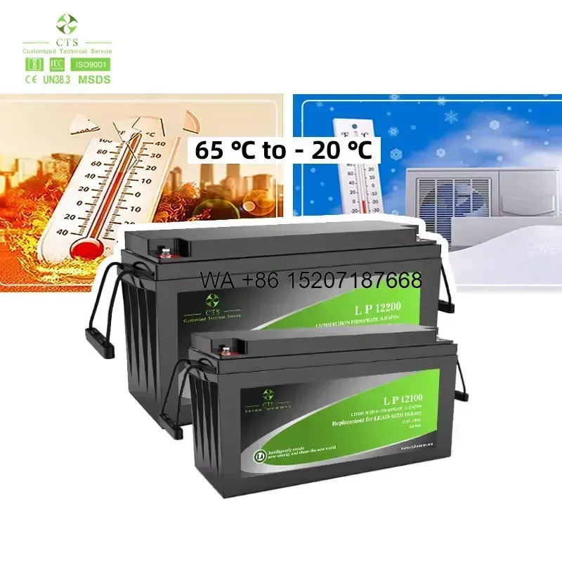 Wmwmnu for Wmwmnu 12V 24V 48V 100Ah 200Ah 300Ah 400Ah 500Ah Lithium Battery Solar Storage System Deep Cycle Rechargeable