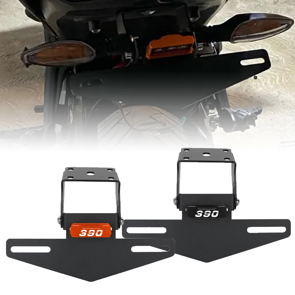 

For DUKE 125 250 390 200 2017 2018 2019 2020 2021 2022 2023 License Plate Holder Bracket Rear Tail Tidy Fender Eliminator Kit