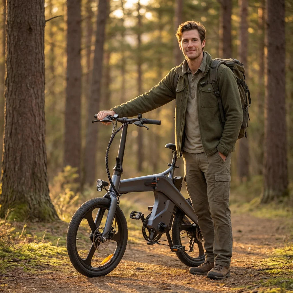 

Electric Bike 36V Lithium Battery, 20 Inch Folding, Magnesium Alloy Frame, City Commuter Scooter, Lightweight Portable E-Bike