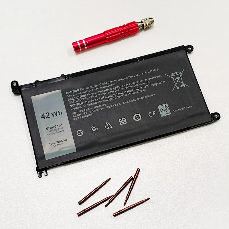 Imagem -06 - Wdx0r 42wh para Dell Dell Latitude 3180 3189 3390 Vostro 14 5468 15 5568 Inspiron 13 5379 17 5767 5770 Bateria do Portátil