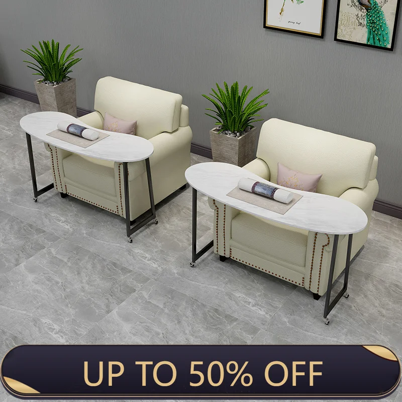 Portable Mobile Nail Desk Modern Minimalist Premium Unique Nail Desk Glamour Italian Table Manucure Nail Salon Furniture