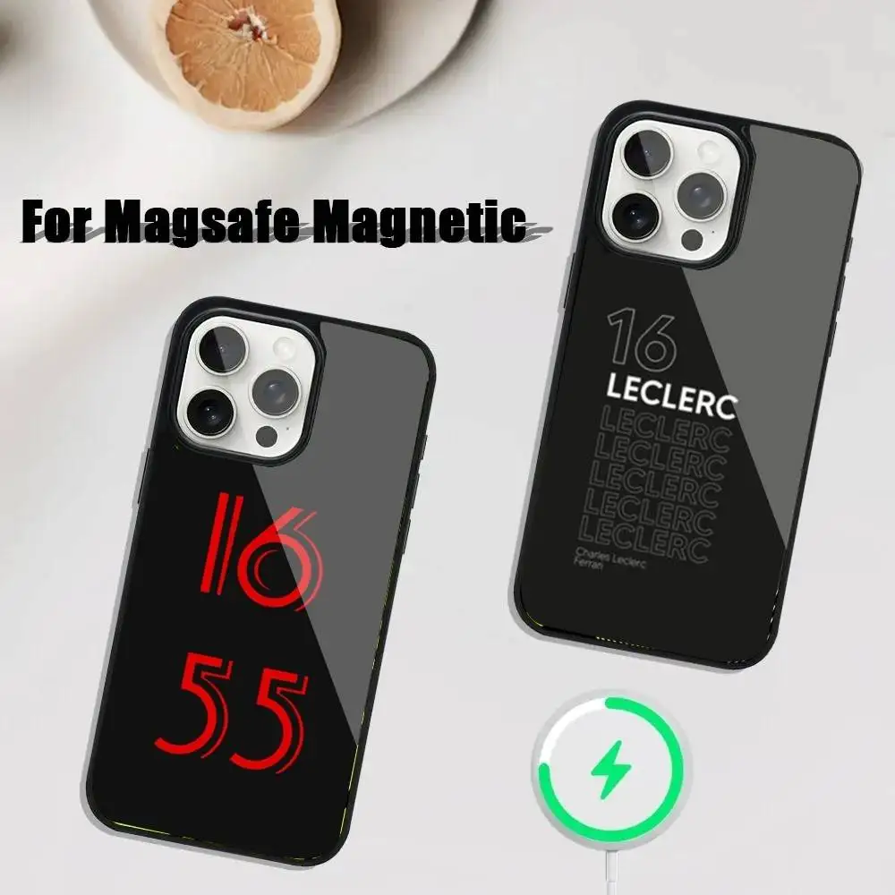 

F1 Formula 16 55 Number Phone Case For iPhone 16,15,14,13,12,11,Plus,Pro,Max Mini Magsafe Magnetic Wireless Charging
