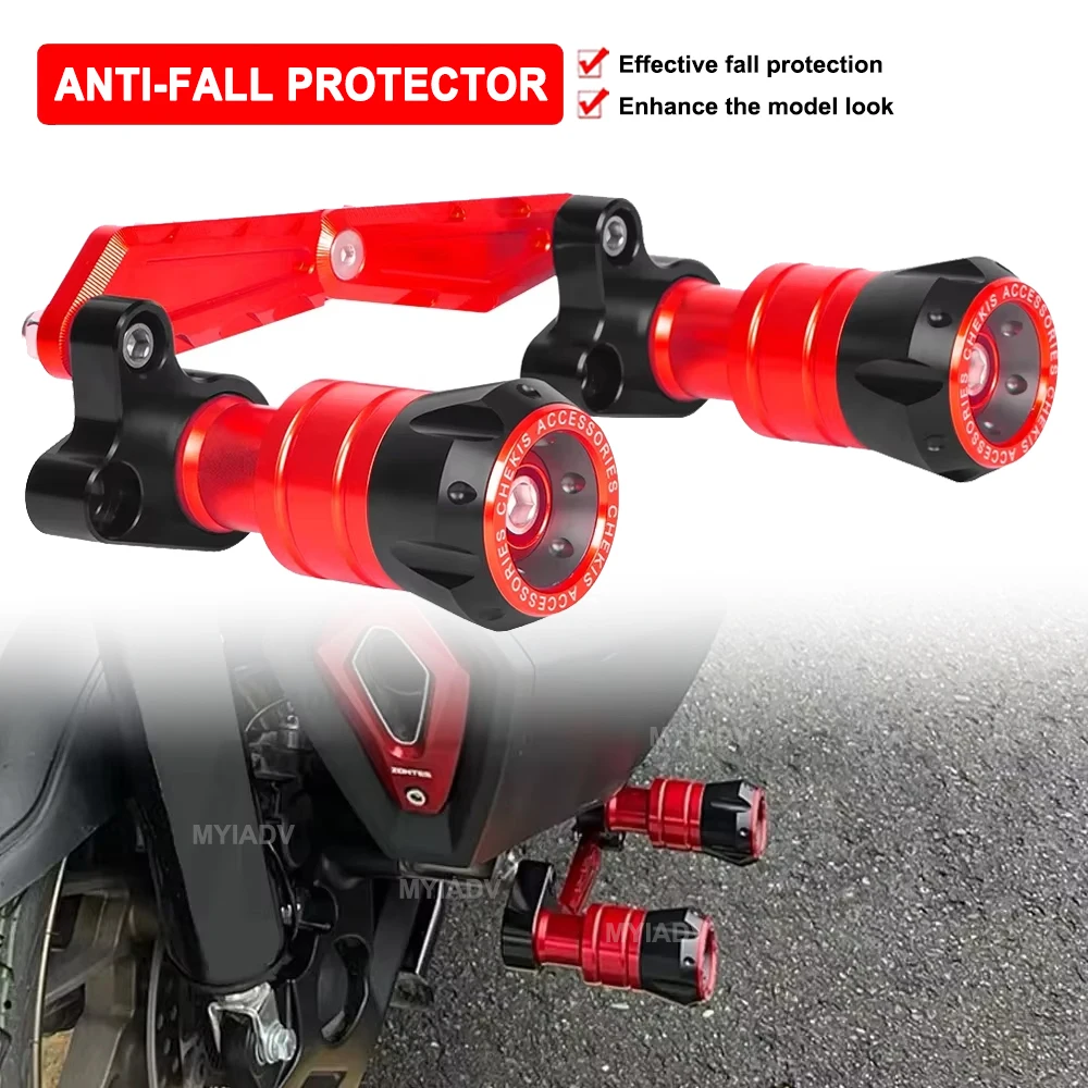 Motorcycle Exhaust Pipe Anti-Fall Stick Reversing Protector For Honda PCX 125 150 160 For Forza 300 350 For BMW C400GT C400X