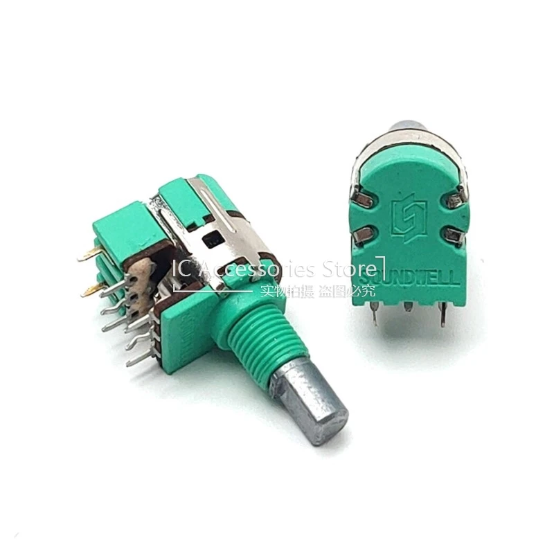 5PCS RK128 Dual Connected Switch A10K A103 30A103 8-Pin Half Axis 15MM Volume Adjusting Potentiometer