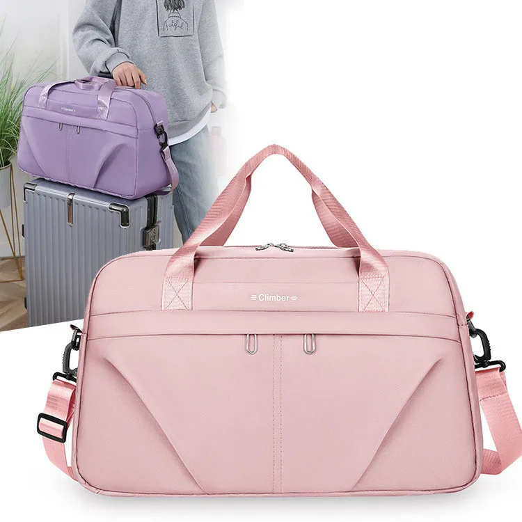 Bolsa de equipaje de viaje expandible para hombres y mujeres, bolso de hombro de alta capacidad, informal, a la moda, zapatos de Yoga, paquete de día