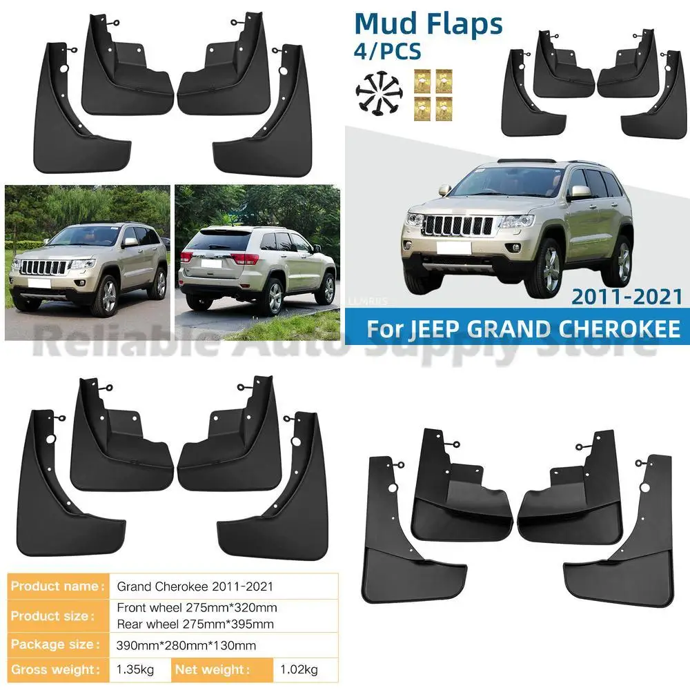 

For Jeep Grand Cherokee 2011-2021 Mud Flaps Premium Quality Durable Protection Off Road Style