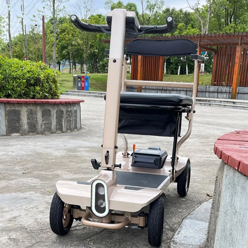 Hot sale Foldable Four-Wheel Electric Scooter for Elderly Disabled Rehabilitation Therapy Supplies