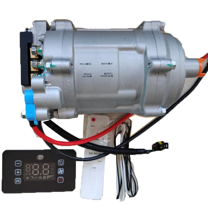 Parking Air Conditioner 12V/24V Electric Compressor Unit with controller Suitable for Car Truck Bus Tractor Car Air Conditioner