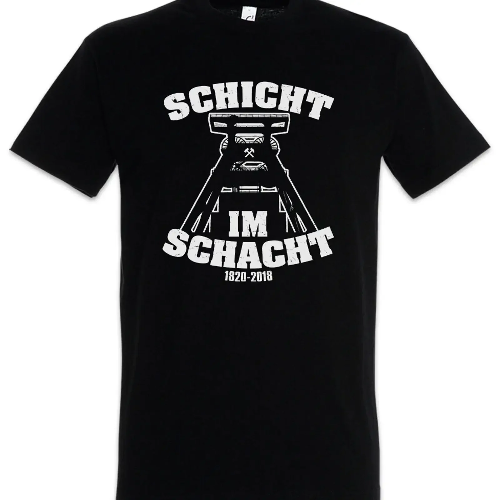 Shift in the Shaft T Shirt Coal Mine Mineworker Mining Ruhr vintage Washed Unisex Stretched Stylish Comfortable Breathable