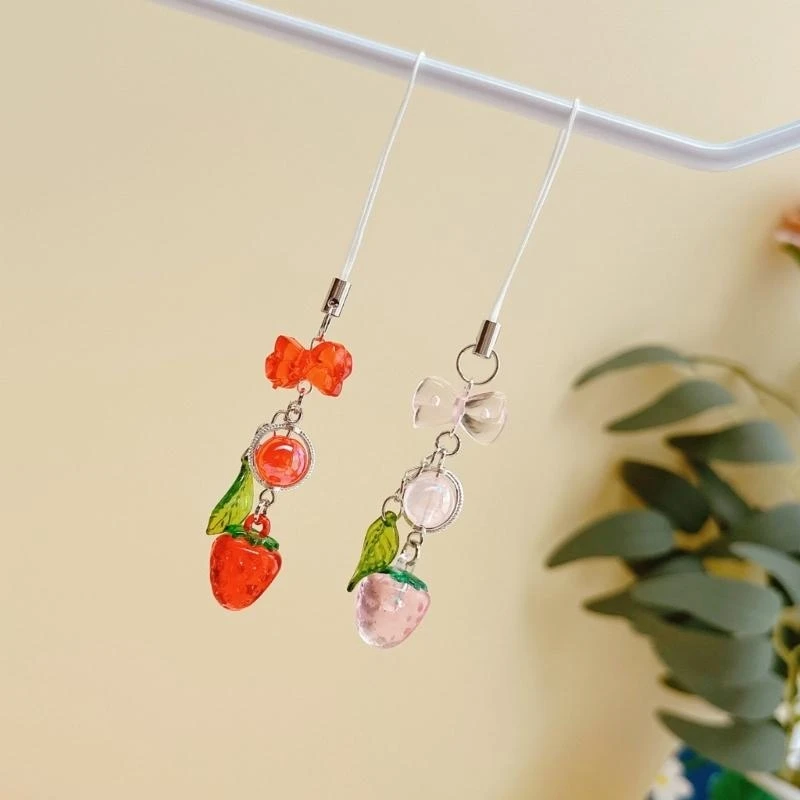 Элегантный-клубничный-лист-разработанный-телефона-уникальный-шарм-телефона-для-женщин