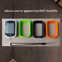 Silicone Protective Cover for IGPSPORT BSC200S BSC300T Case of GPS Bike Computer Protection with Screen Film and Lanyard