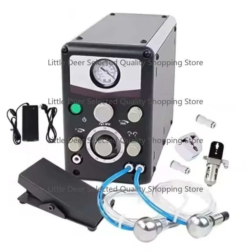 

220v Can Engrave Jewellery/bracelet/ring/stone Double Head Pneumatic Engraving Machine Jewellery Machinery 400-8000 Rpm