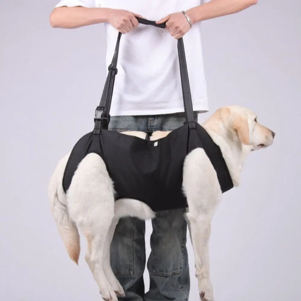 

Adjustable Strap Dog Lift Harness Thicken Handle Portable Dog Sling Carrier Soft Lining Legs Support Pet Lifting Vest Walking