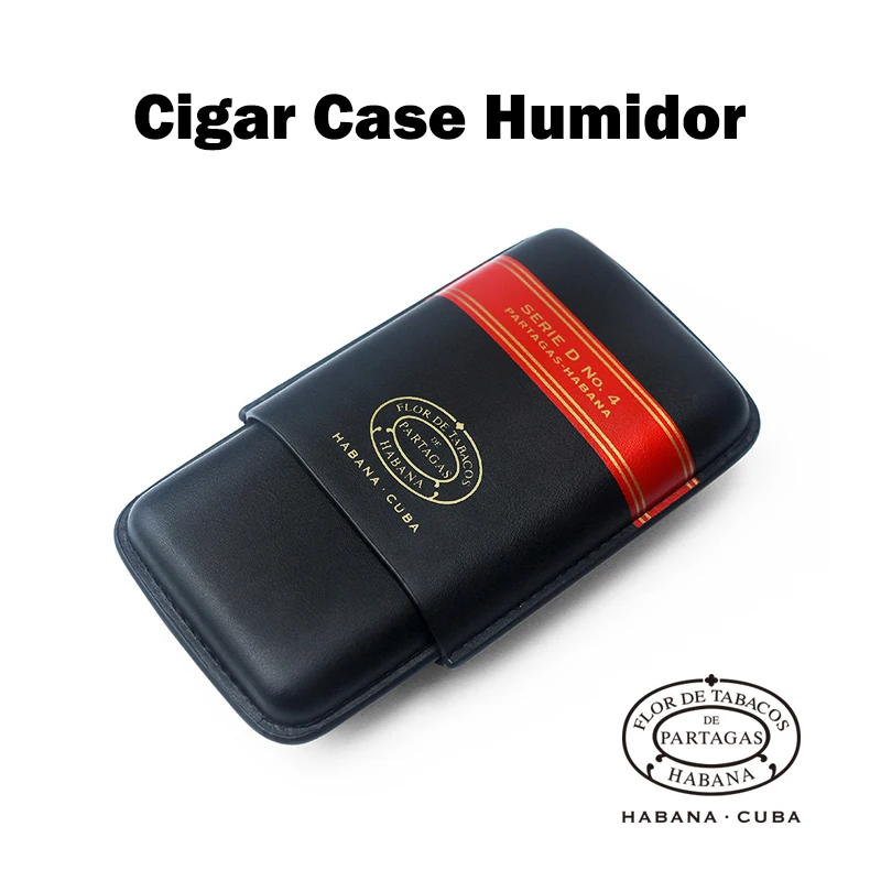 2022 NEW Leather Cigar Case Travel Cigarette Case Pocket 3 Cigar Tube Humidor Holder With Cigars Cutter Smoking Accessories Gift