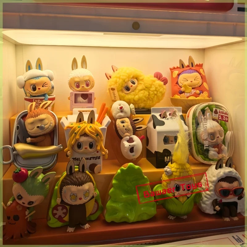 حقيقي Popmart الوحوش Labubu أحمق مارت سلسلة صندوق أعمى لعبة بينتو الزي حلية صندوق غامض تحصيل هدية الهالوين