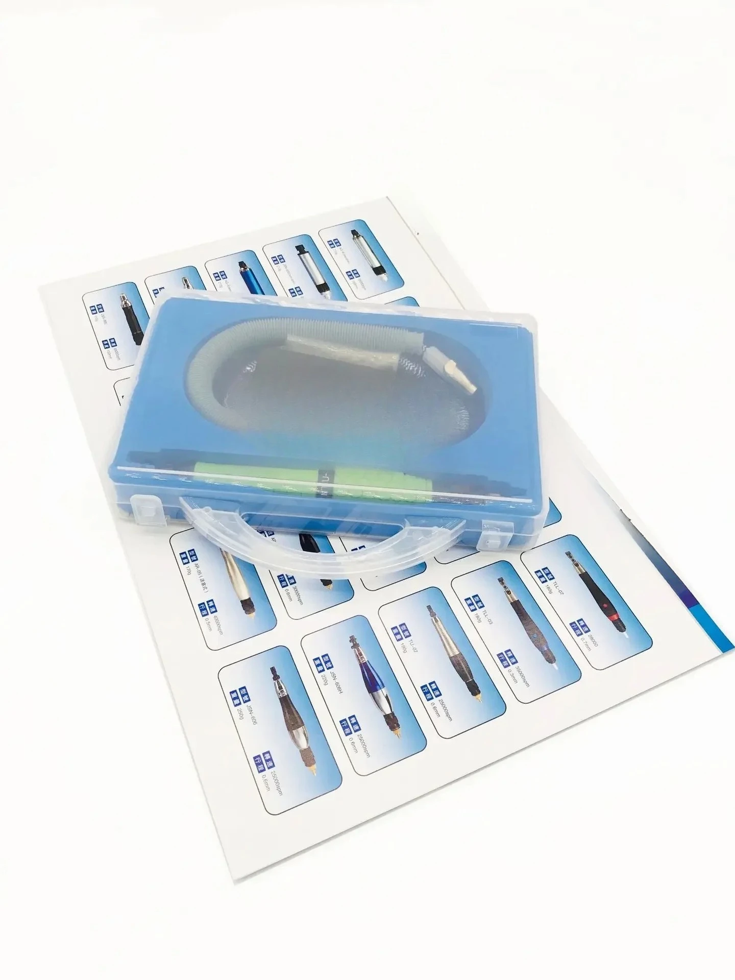 In-line pneumatic ultrasonic machine, front and rear exhaust pneumatic polishing machine ultrasonic wave
