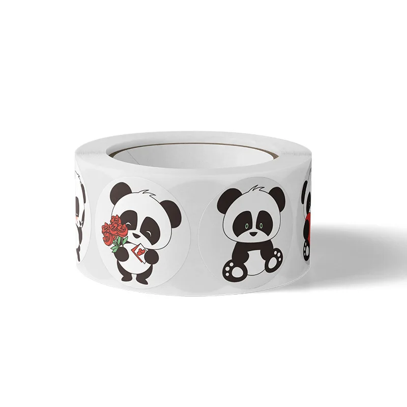 50-500 pçs bonito panda animais adesivos para crianças escola incentivo estudantes jogos brinquedo recompensa etiquetas papelaria adesivos presentes