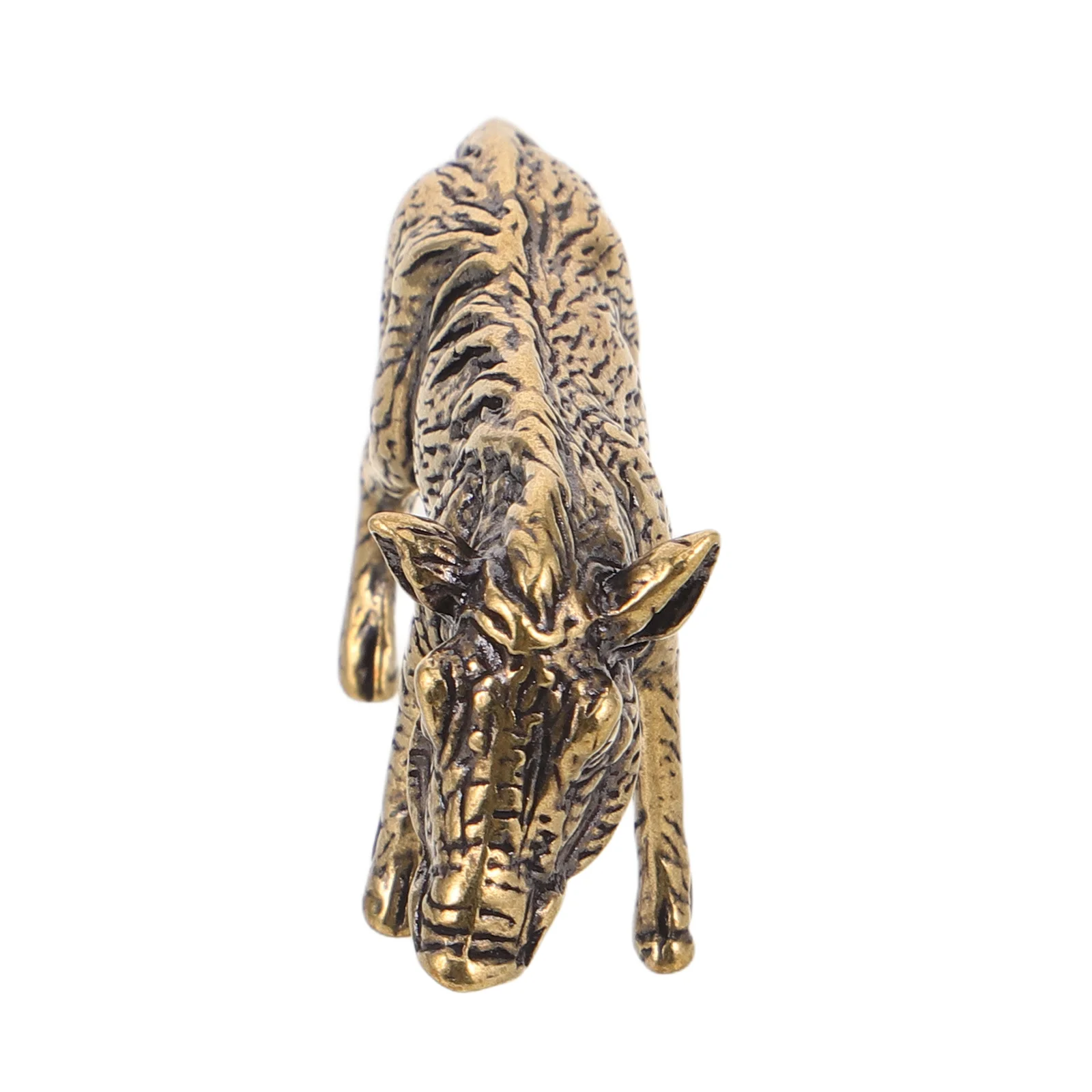 

Wild Boar Brass Animal Sculpture Small Metal Statue For Home Office Desk Garden Decor Tea Pet Farmhouse Ornament