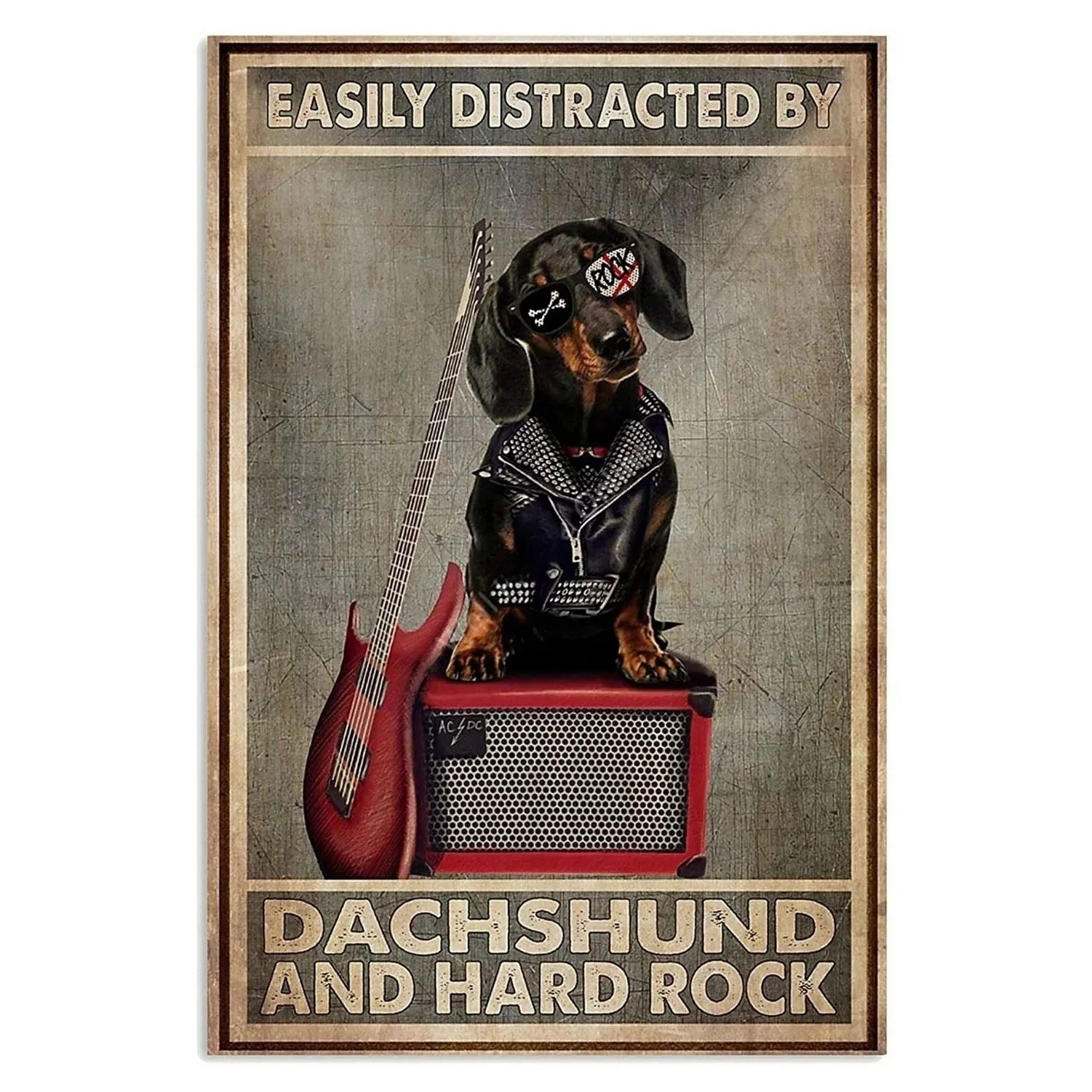 Dogs Metal Tin Signs Plaque Dachshund Wall Decoration Vintage Art Posters Iron Painting for Man Cave Home Cafe Garden Club Bar