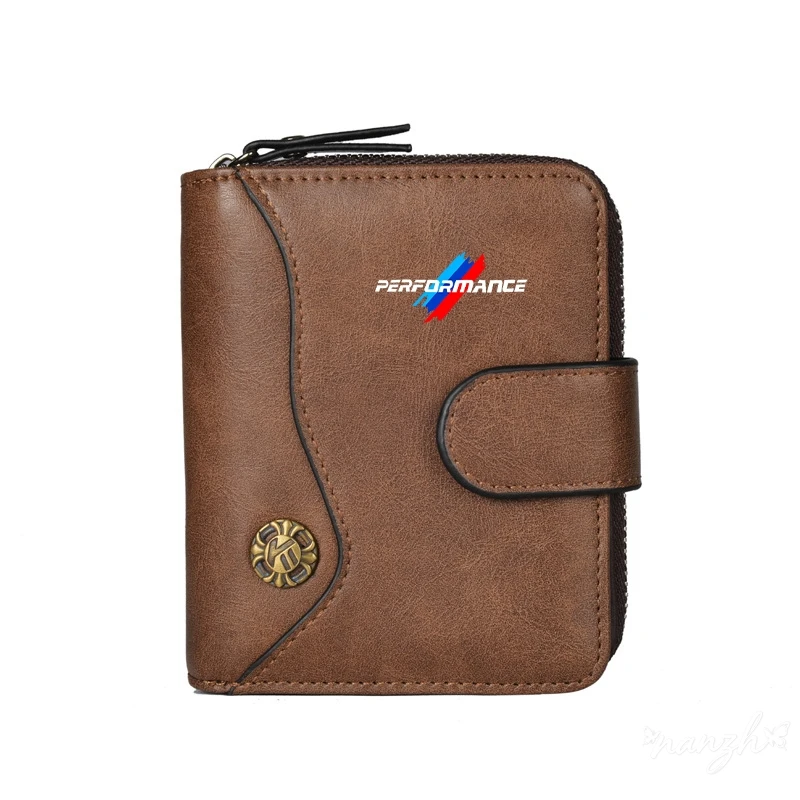 Vintage Tower Buckle Wallet Wallet Bank Card Coin Purse For BMW Performance M5 F25 F26 F15 F16 E90 E91 E92 E60 E84 F13 Key Bag view 3