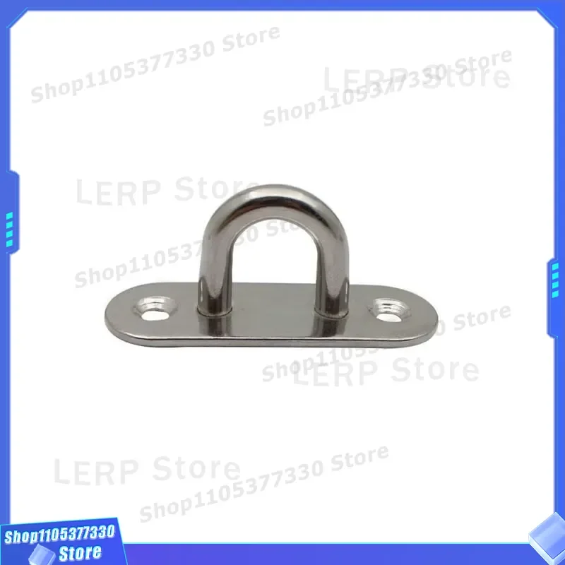 316 Stainless Steel Round Pad Eye Marine Hardware Deck Fitting Boat Accessories Square Base Plate Heavy Duty Lifting Ring for
