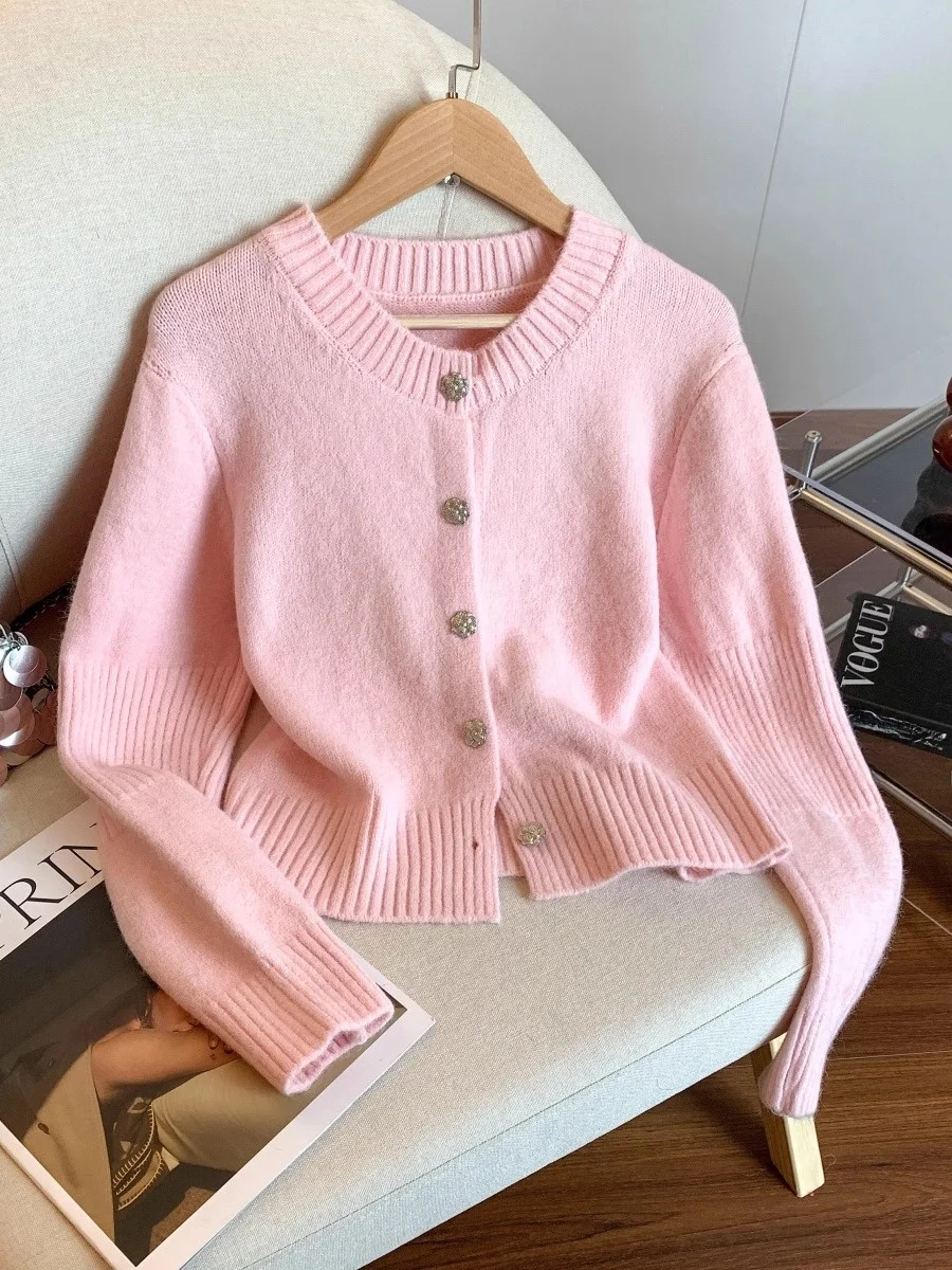 

Уникальный вязаный открытый кардиган, женский осенне-зимний свободный длинный свитер свека, теплый тонкий круглый топ Ne Top