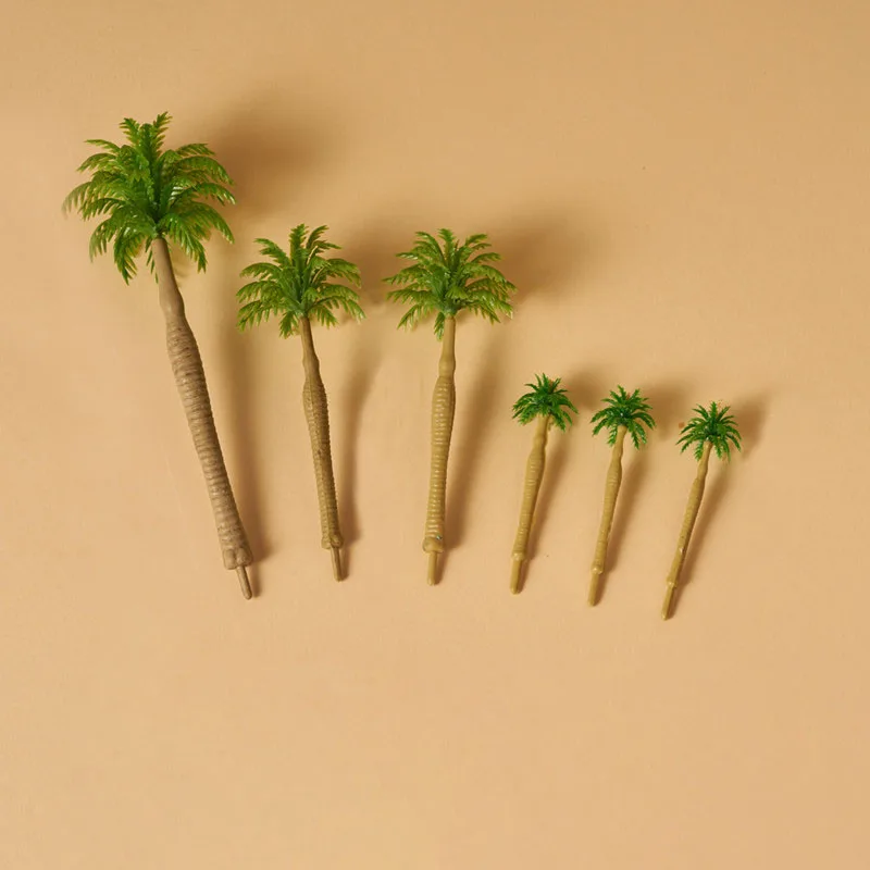 

High 5.5-12cm Simulation Palm Coconut Trees Model DIY Rainforest Park Scenery Decor Accessories Toys of Diorama 5Pcs