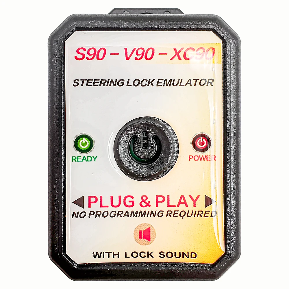 لمحاكي قفل التوجيه فولفو S90 V90 XC90 مع قفل الصوت، لا يتطلب برمجة التوصيل والتشغيل محاكي التوجيه