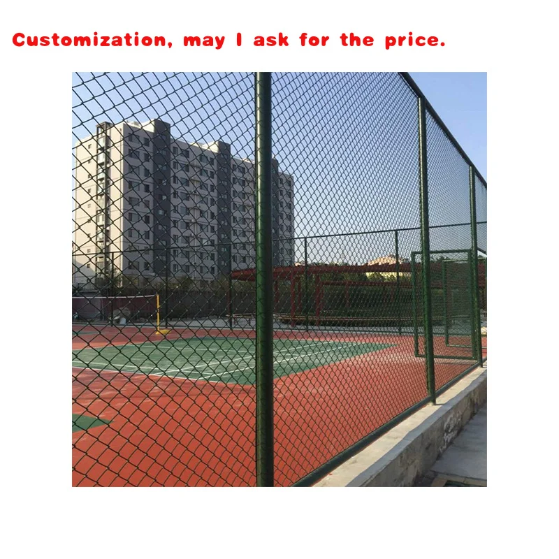 

custom.304 SS Chain Link Fence with Durable and Beautiful Appearance Sports Stadium Support Color Sprayed