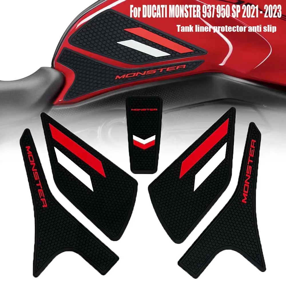 For DUCATI MONSTER 937 950 SP 2021 - 2024 New MONSTER 937 Motorcycle Sticker Decal Kit Fuel Tank Pad Protector Anti slip