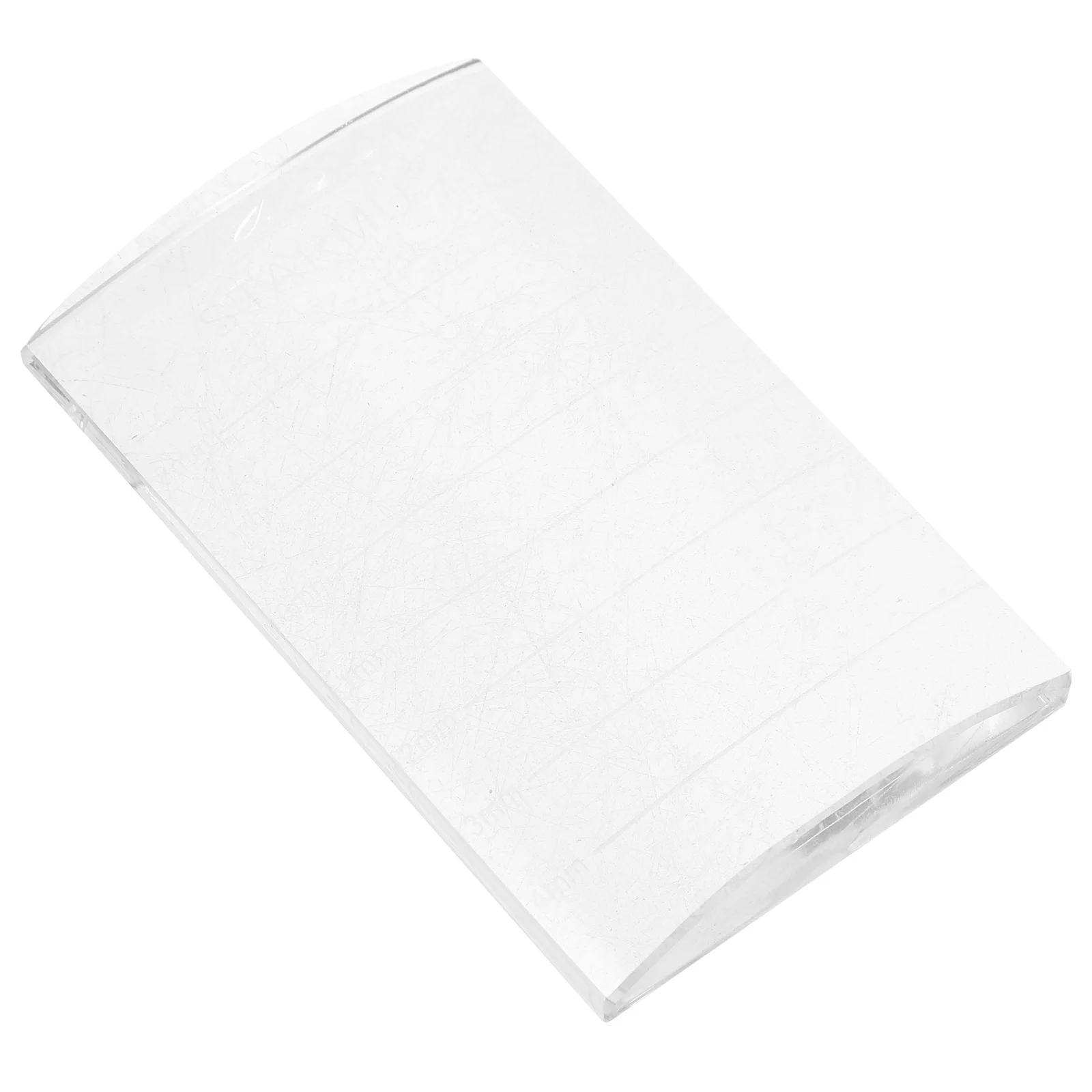Clear Curved Eyelash Extension Pallet Holder Transparent Smooth Surface Cool Glue Large Volume Eyelash Stand Reusable