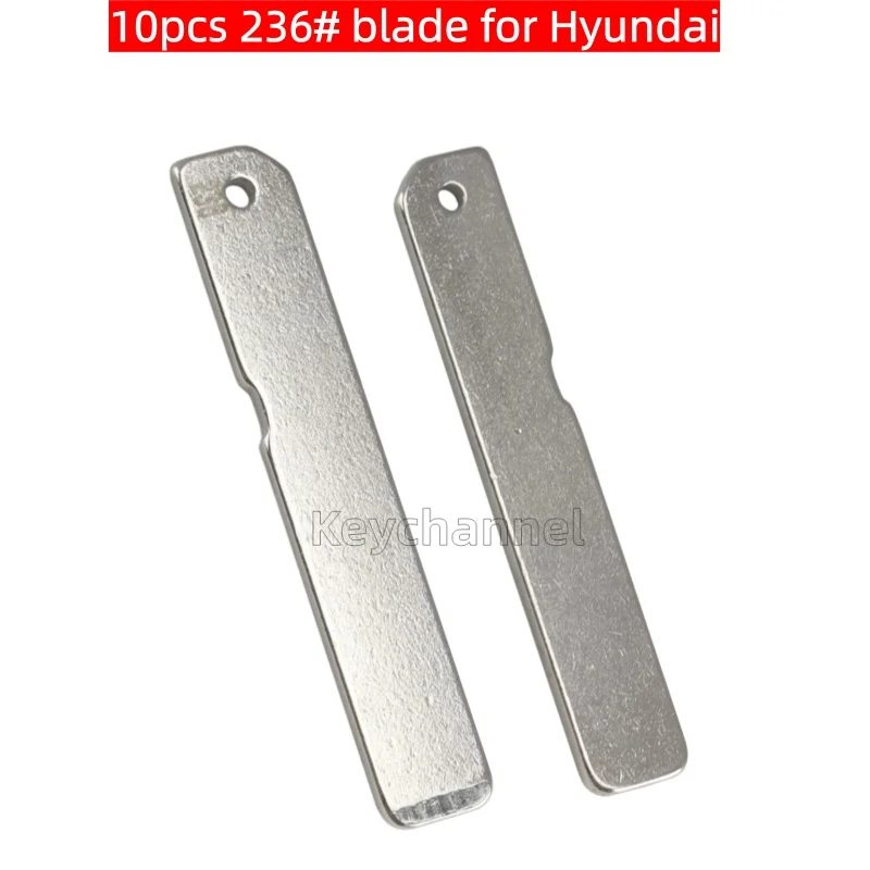 keychannel 10pcs 236# Car Key Blade Metal Uncut Blank Smart Remote Key Blade for Hyundai 2023-2026 AVANTE SONATA Locksmith Tool