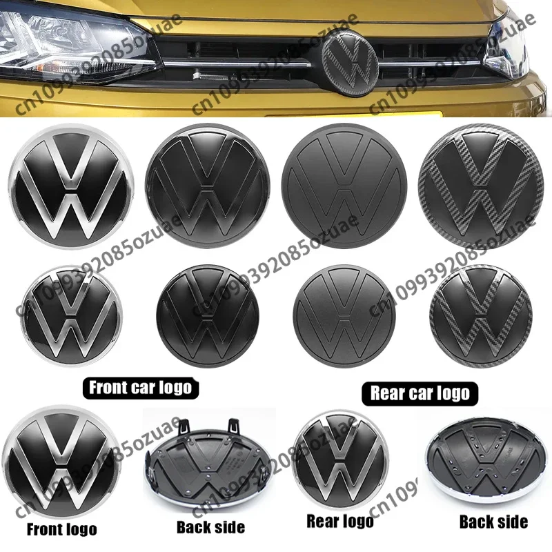 

1Pc ABS VW Car Front Logo Grille Badge Trunk Badge For Volkswagen Polo 2019 2020 2021 2022 2023 2024 Car Replacement Accessories