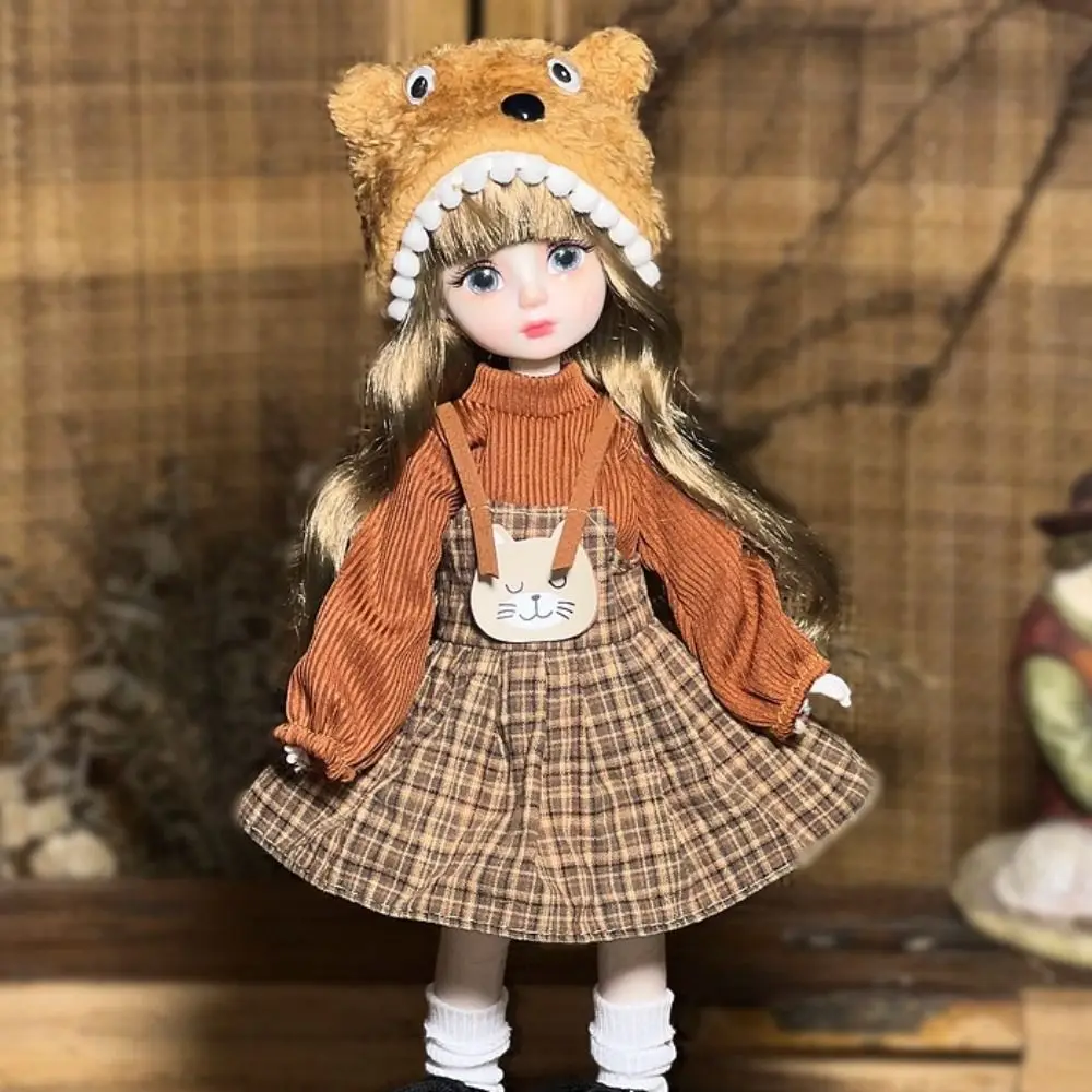 1 Set 1/6 SD 30 cm Bjd Puppe mit Kleidung Attraktive Augen Langes Haar Prinzessin Dress Up BJD Puppen Elegant mit Perücke Make-up